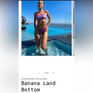 Strawberry Milk Mob banana land bikini set NEVER WORN BEFORE